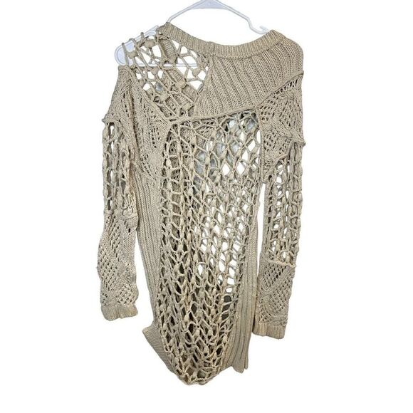 All Saints Hand Crochet Summer Court dress in Sand sz 4 US 8 UK - Picture 6 of 11